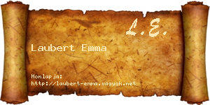 Laubert Emma névjegykártya
